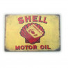 PLAQUE EN ÉTAIN SHELL 30 X 20 CM