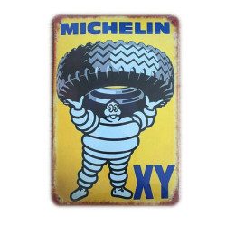 PLAQUE EN ÉTAIN MICHELIN 30 X 20 CM
