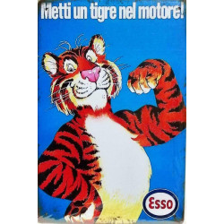 PLAQUE EN ÉTAIN ESSO 30 X 20 CM
