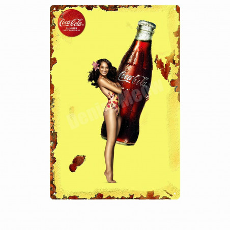 PLAQUE EN ÉTAIN COCA COLA  30 X 20 CM