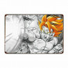 PLAQUE EN ÉTAIN DRAGONBALL 30 X 20 CM