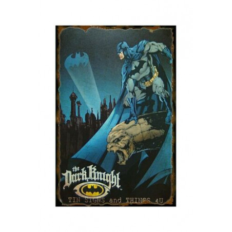 PLAQUE EN ÉTAIN MARVEL SUPER HEROS COMICS 30 X 20 CM