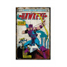 PLAQUE EN ÉTAIN MARVEL SUPER HEROS COMICS 30 X 20 CM