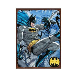 PLAQUE EN ÉTAIN MARVEL SUPER HEROS COMICS 30 X 20 CM
