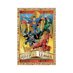 PLAQUE EN ÉTAIN MARVEL SUPER HEROS COMICS 30 X 20 CM