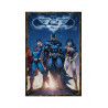 PLAQUE EN ÉTAIN MARVEL SUPER HEROS COMICS 30 X 20 CM