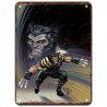 PLAQUE EN ÉTAIN MARVEL SUPER HEROS COMICS 30 X 20 CM