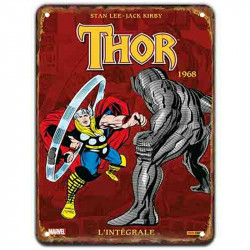 PLAQUE EN ÉTAIN MARVEL SUPER HEROS COMICS 30 X 20 CM