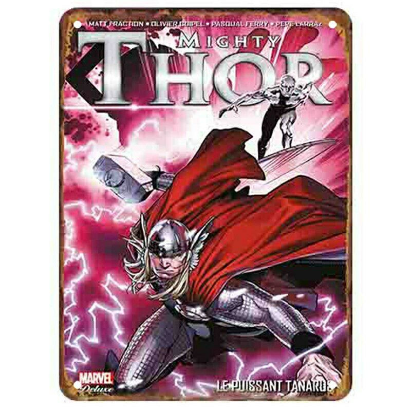 PLAQUE EN ÉTAIN MARVEL SUPER HEROS COMICS 30 X 20 CM PLAQUE EN ÉTAIN MARVEL SUPER HEROS COMICS 30 X 20 CM