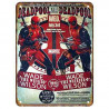 PLAQUE EN ÉTAIN MARVEL SUPER HEROS COMICS 30 X 20 CM