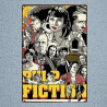 PLAQUE EN ÉTAIN PULP FICTION 30 X 20 CM