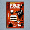 PLAQUE EN ÉTAIN PULP FICTION 30 X 20 CM