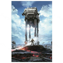 PLAQUE EN ÉTAIN STAR WARS 30 X 20 CM