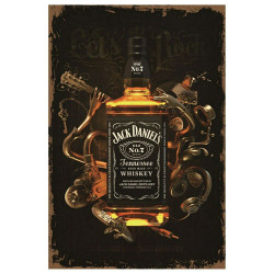 PLAQUE EN ÉTAIN JACK DANIEL'S 30 X 20 CM