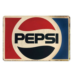 PLAQUE EN ÉTAIN PEPSI COLA  30 X 20 CM