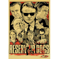 PLAQUE EN ÉTAIN FILM RESERVOIR DOGS 30 X 20 CM