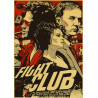 PLAQUE EN ÉTAIN FILM FIGHT CUB 30 X 20 CM
