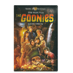 PLAQUE EN ÉTAIN FILM  LES GOONIES 30 X 20 CM