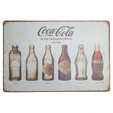 PLAQUE EN ÉTAIN COCA COLA  30 X 20 CM