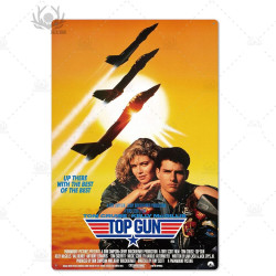PLAQUE EN ÉTAIN FILM TOP GUN 30 X 20 CM