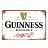 PLAQUE EN ÉTAIN BIÈRE GUINNESS 30 X 20 CM