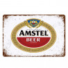 PLAQUE EN ÉTAIN BIÈRE  AMSTEL  30 X 20 CM