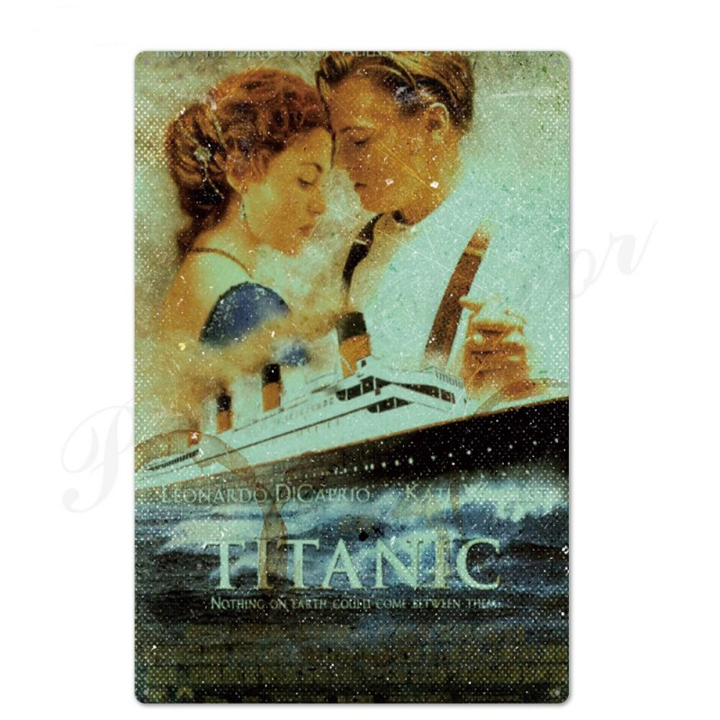 PLAQUE EN ÉTAIN FILM TITANIC 30 X 20 CM PLAQUE EN ÉTAIN FILM TITANIC 30 X 20 CM
