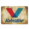 PLAQUE EN ÉTAIN  VALVOLINE 30 X 20 CM