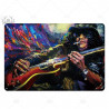 PLAQUE EN ÉTAIN ROCK MÉTAL 30 X 20 CM