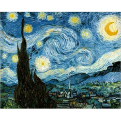 TOILE Van Gogh nuit étoilée 50X70 CM