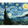 TOILE Van Gogh nuit étoilée 50X70 CM