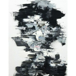 TOILE  portrait sans visage art abstrait 50x70 cm