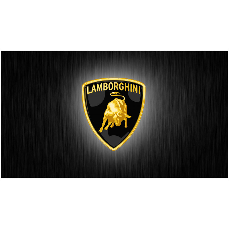 PLAQUE EN ÉTAIN LAMBORGHINI 30X20 CM PLAQUE EN ÉTAIN LAMBORGHINI 30X20 CM