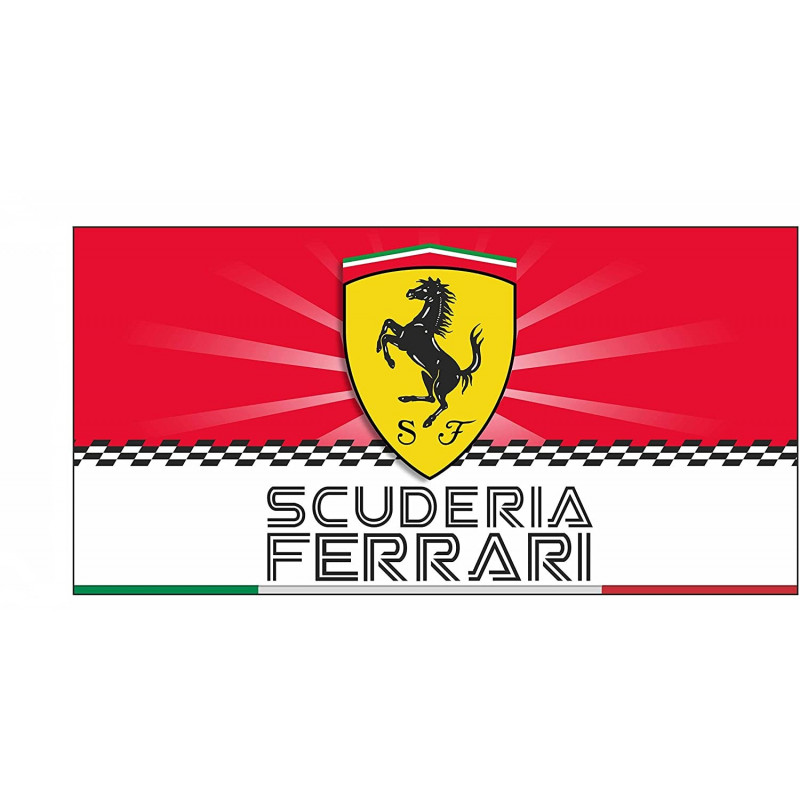 PLAQUE EN ÉTAIN FERRARI 30X20 CM PLAQUE EN ÉTAIN FERRARI 30X20 CM