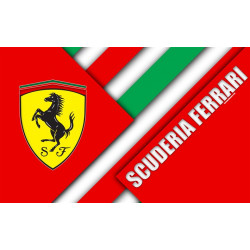 PLAQUE EN ÉTAIN FERRARI 30X20 CM