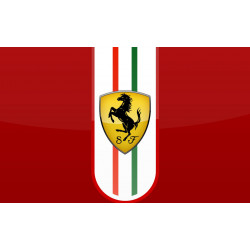 PLAQUE EN ÉTAIN FERRARI 30X20 CM