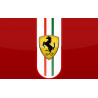 PLAQUE EN ÉTAIN FERRARI 30X20 CM