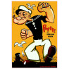 PLAQUE EN ÉTAIN POPEYE 30X20 CM