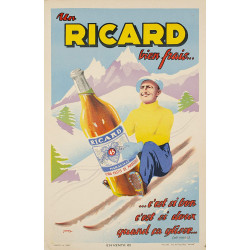 PLAQUE EN ÉTAIN RICARD 30 X 20 CM
