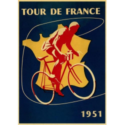 PLAQUE EN ÉTAIN TOUR DE FRANCE 30 X 20 CM