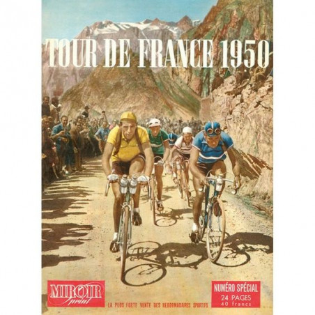 PLAQUE EN ÉTAIN TOUR DE FRANCE 30 X 20 CM