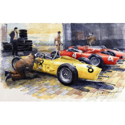 PLAQUE EN ÉTAIN FORMULE 1  30 X 20 CM