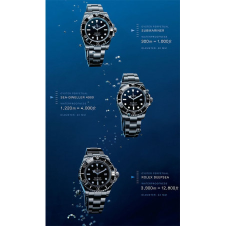 PLAQUE EN ÉTAIN ROLEX  30 X 20 CM