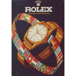 PLAQUE EN ÉTAIN ROLEX  30 X 20 CM