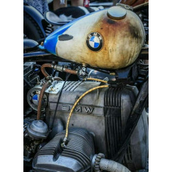 PLAQUE EN ÉTAIN BMW 30 X 20 CM