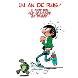PLAQUE EN ÉTAIN GASTON LAGAFFE 30X20 CM