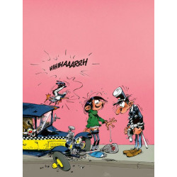 PLAQUE EN ÉTAIN GASTON LAGAFFE 30X20 CM