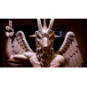 PLAQUE EN METAL ÉTAIN   diable démon   30 X 20 CM