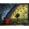 PLAQUE EN METAL ÉTAIN  ésotérisme alchimie  30 X 20 CM