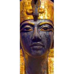 PLAQUE EN METAL ÉTAIN  pharaon Egypte antique   30 X 20 CM